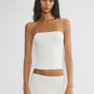 Aritzia White Tube Top Contour